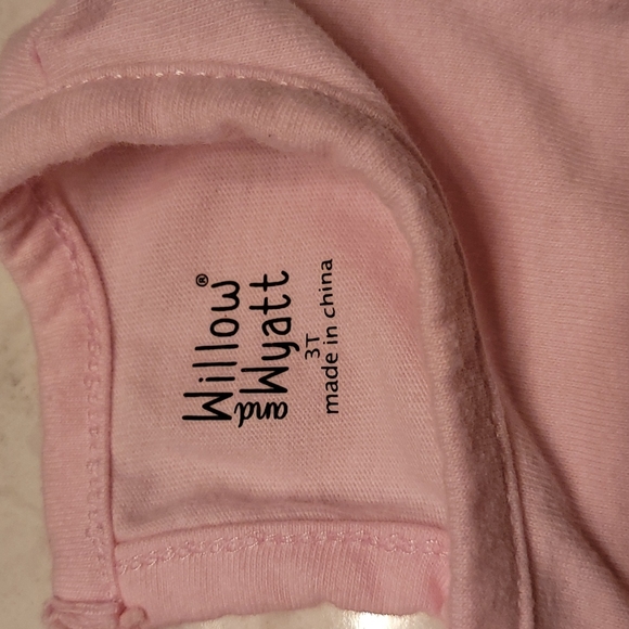 WILLOW AND WYATT MERMAID TEE. S8ZE 3T. PINK, MINT GREEN GOLD - Picture 5 of 6